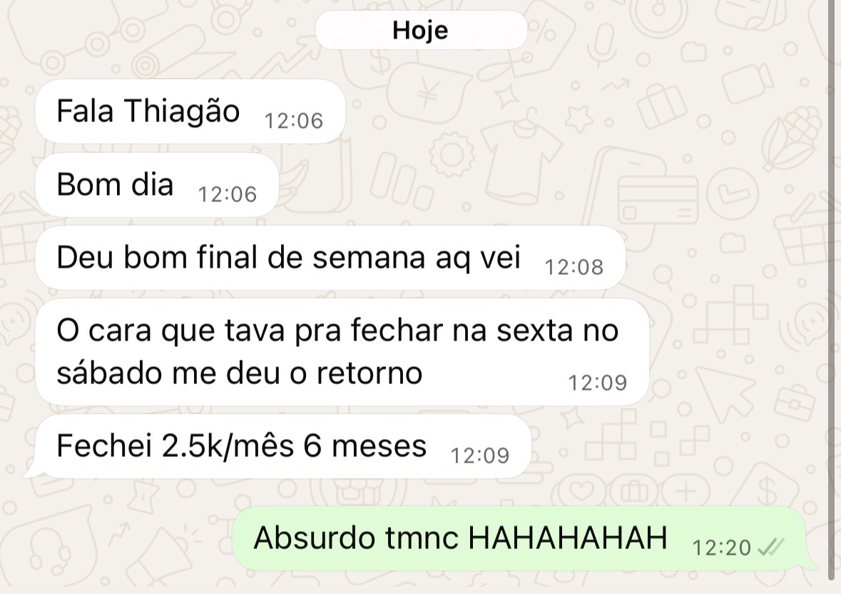 Print de resultado de aluno do Código Zero