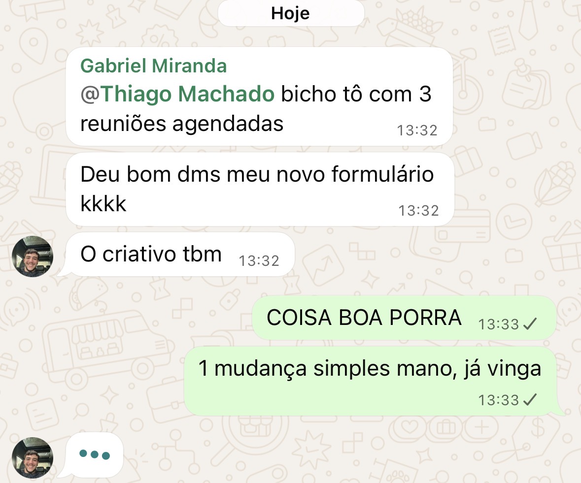 Print de resultado de aluno do Código Zero